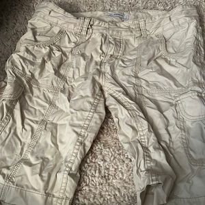 Express khaki cargo shorts size 10